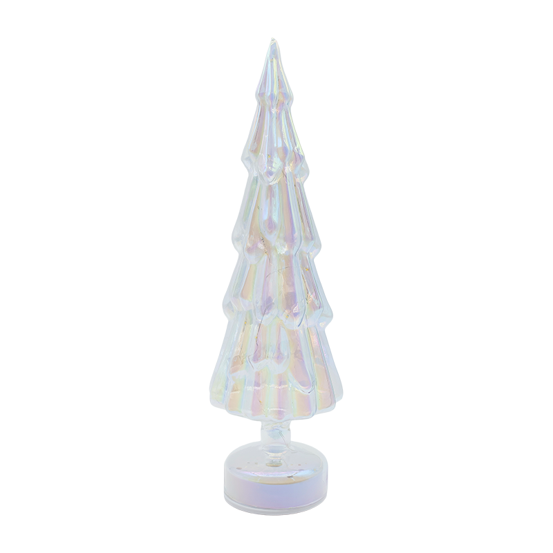 10×35cm Rotating Serena Vitri Arbor Nativitatis cum tepido DUXERIT Glow