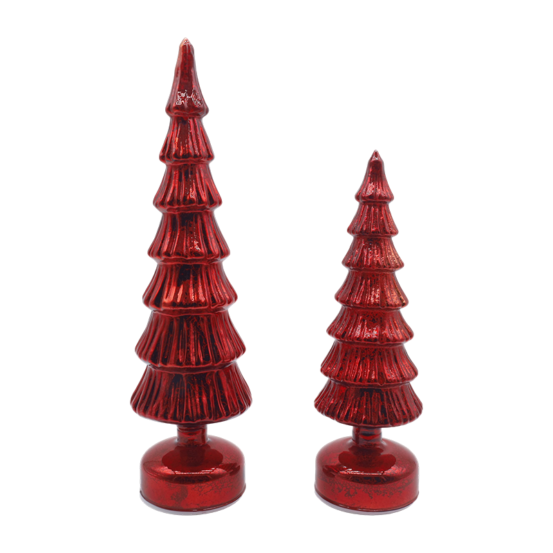 10×28 & 10×33cm Rotating Vitri Arbor Nativitatis Set - 2-Piece Festive Decor