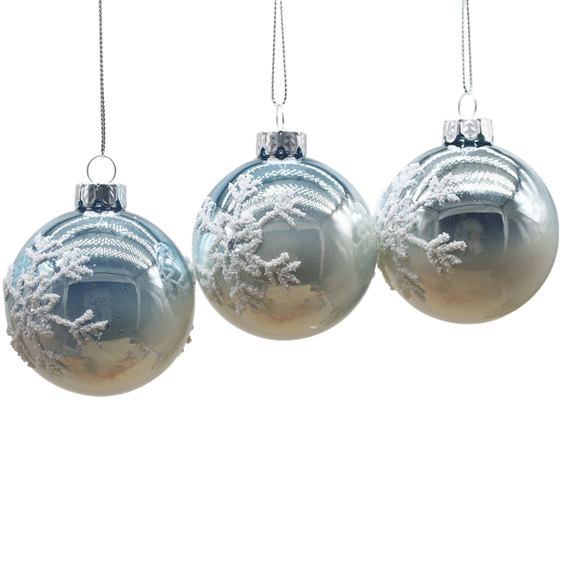8×8×8cm Indoor Nativitatis Vitri Globuli Decorative Decorative