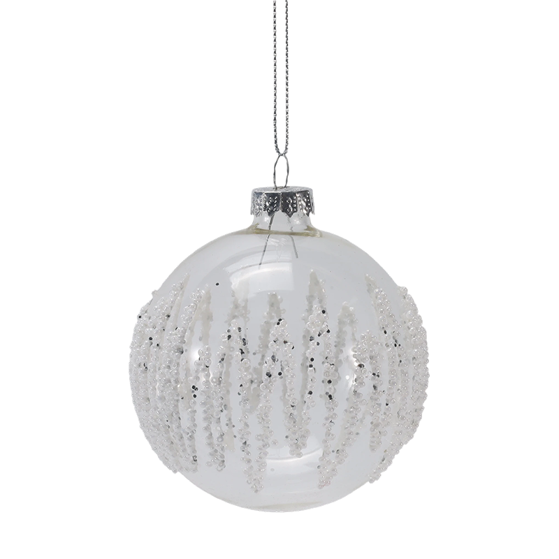 8cm Globus Ornament Glacialis Glacialis Serena Nativitatis Domini (Single / Set of 3)