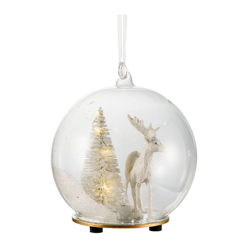 Christmas Ornament Vitri Broccoli / Candy Cane / Globe cum Cervi Shape