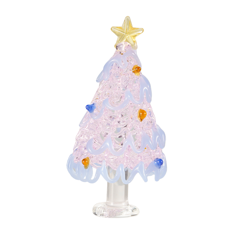Manu-Canite Vitri Arbor Nativitatis Desktop Ornament