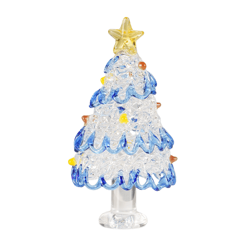 Manu-Canite Vitri Arbor Nativitatis Desktop Ornament