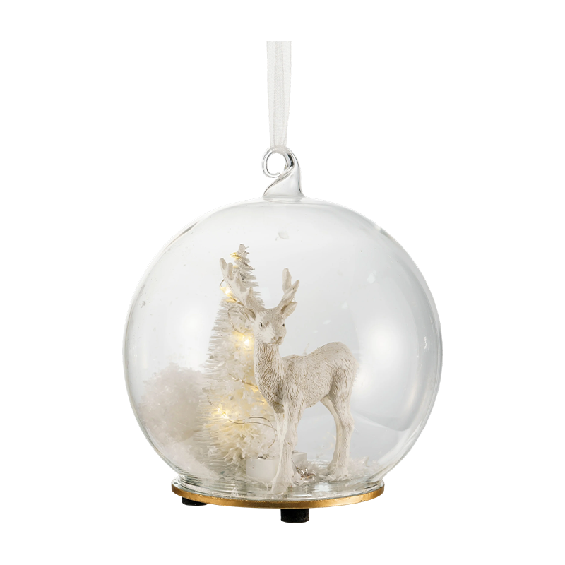 Christmas Ornament Vitri Broccoli / Candy Cane / Globe cum Cervi Shape