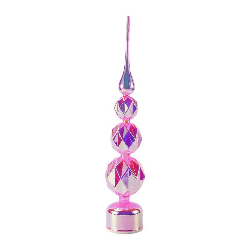 Iridescent Crystal LED Tower Decor / Snowman Arbor christmas Tabletop Lux