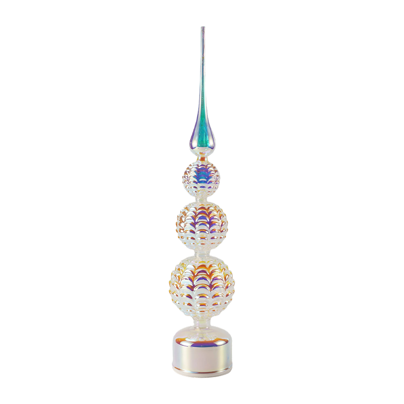 Iridescent Crystal LED Tower Decor / Snowman Arbor christmas Tabletop Lux