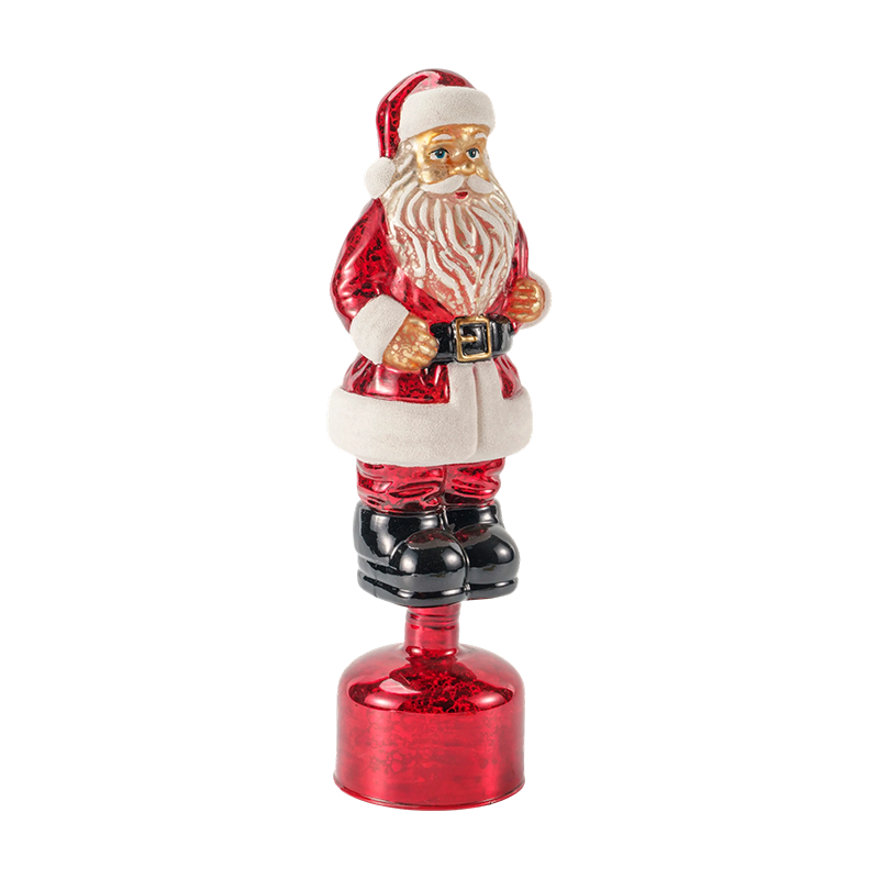 Mercurius Vitreus Vitreus Santa Claus Figurine (Red / Argentea / Lux Green Finis)