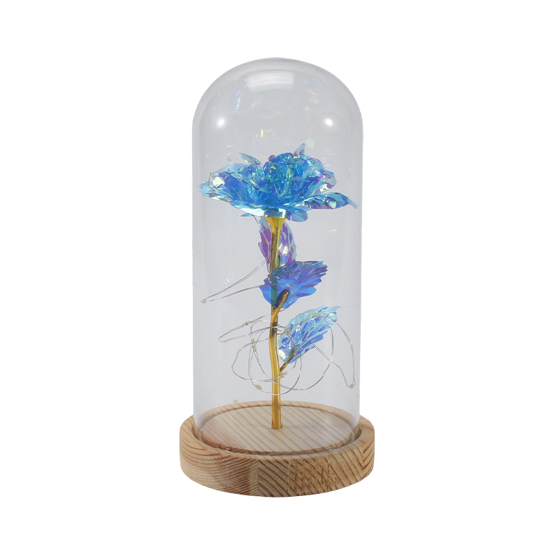 Galaxy Rose Cloche Vitri Lux (In/Sine Teddy Bear, Multiplices Colores)