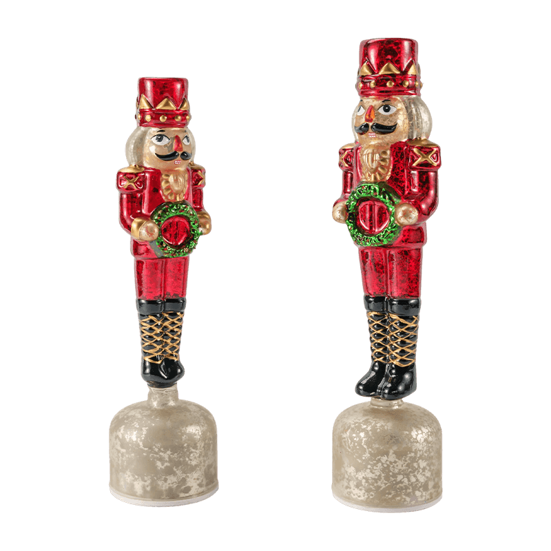 Nabu Mercurius Glass Nutcracker Figurine (Red Finish)