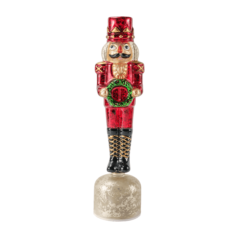 Nabu Mercurius Glass Nutcracker Figurine (Red Finish)