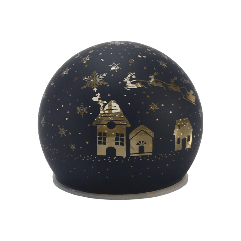 Festiva Globe Vitri Lux (Iridescent / Arbor Nativitatis / Nocte Scene / Snowman Styles)