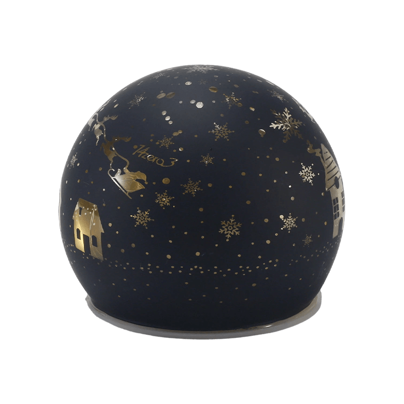 Festiva Globe Vitri Lux (Iridescent / Arbor Nativitatis / Nocte Scene / Snowman Styles)