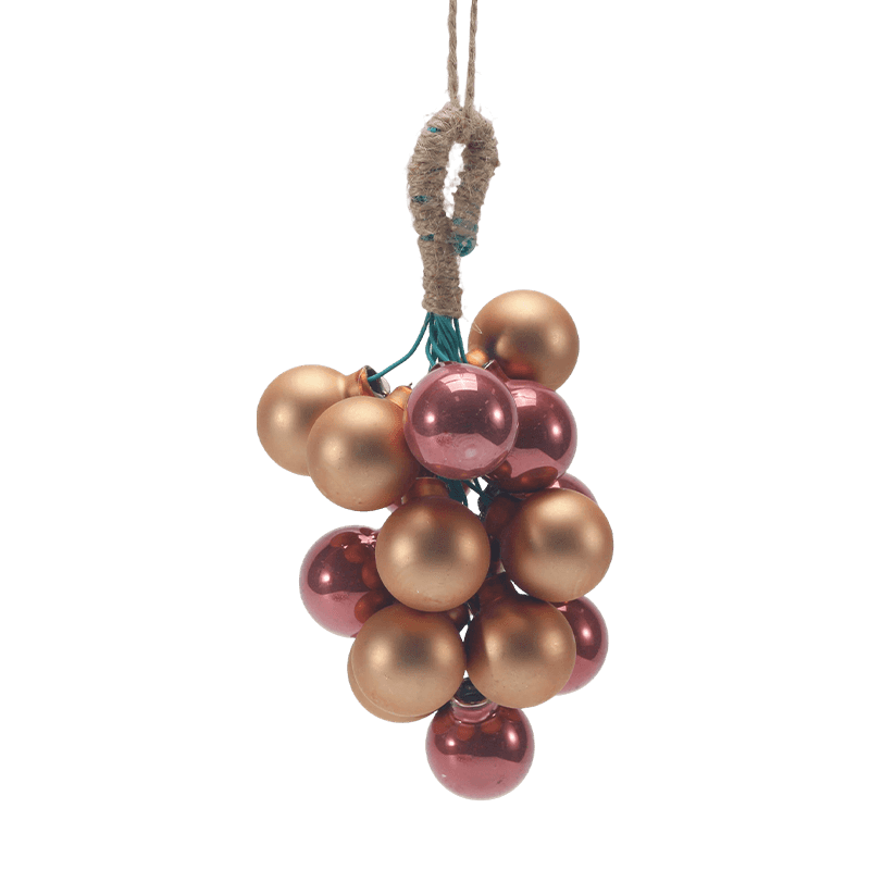 Uva Cluster Glass Christmas Ornament