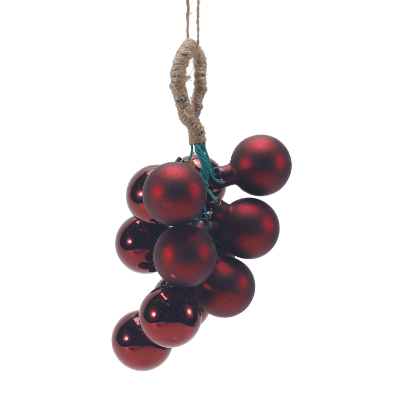 Uva Cluster Glass Christmas Ornament