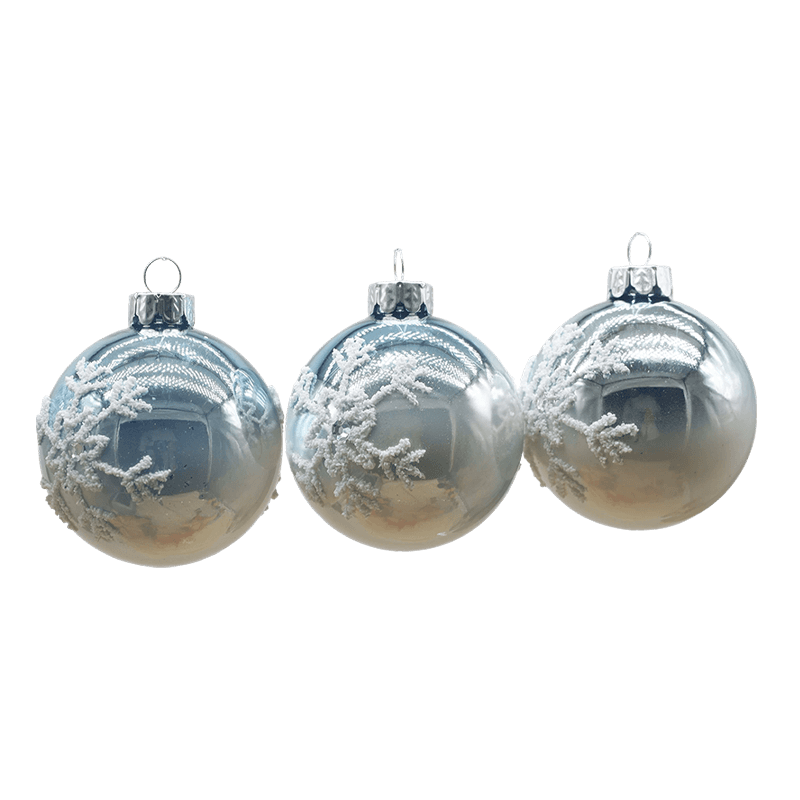 8×8×8cm Indoor Nativitatis Vitri Globuli Decorative Decorative