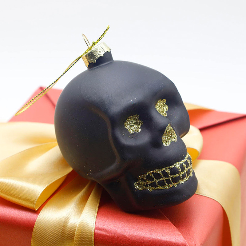 VIII * 9cm Halloween Vitri Calvariae Ornamentum Set