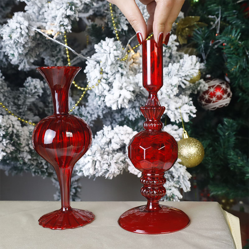 18cm Hand-Canite vitreum Candelabrum Mauris pellentesque nulla Tabletop Decor