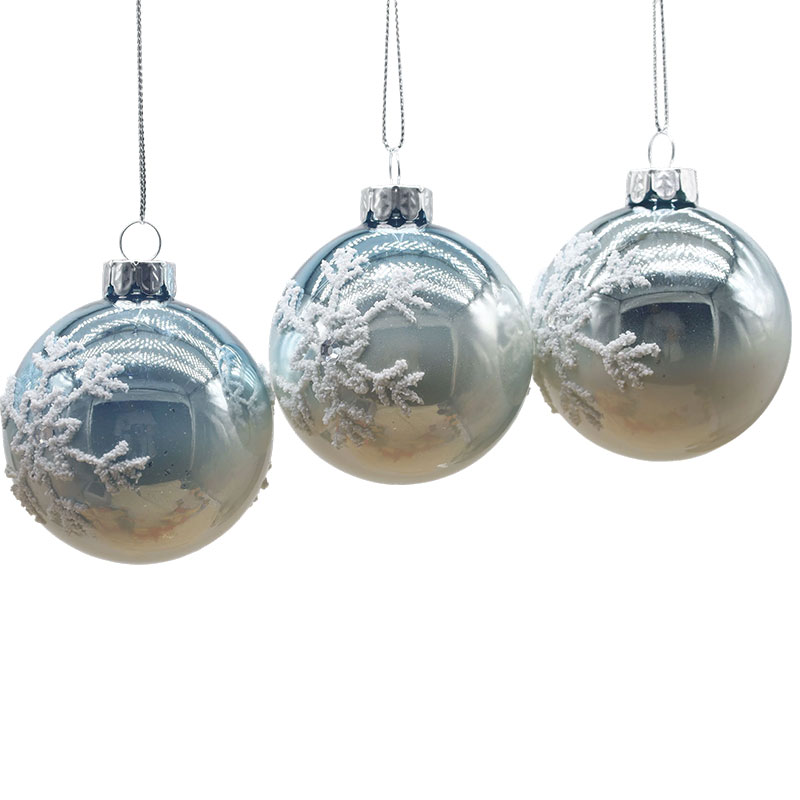 8×8×8cm Indoor Nativitatis Vitri Globuli Decorative Decorative