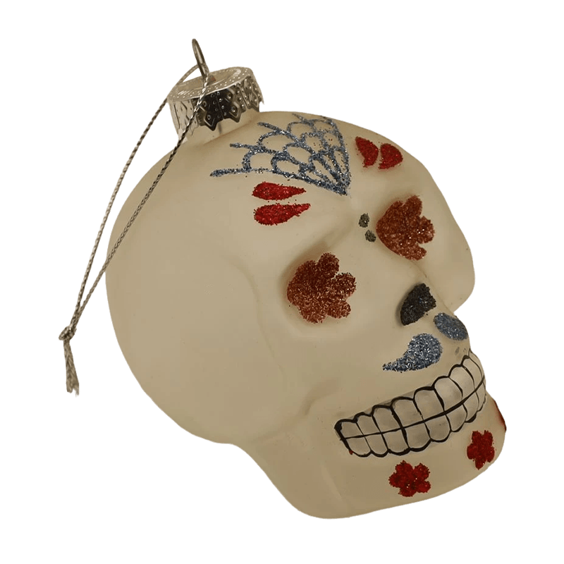 VIII * 9cm Manu-picta Halloween Vitri Calvariae Ornamentum Set