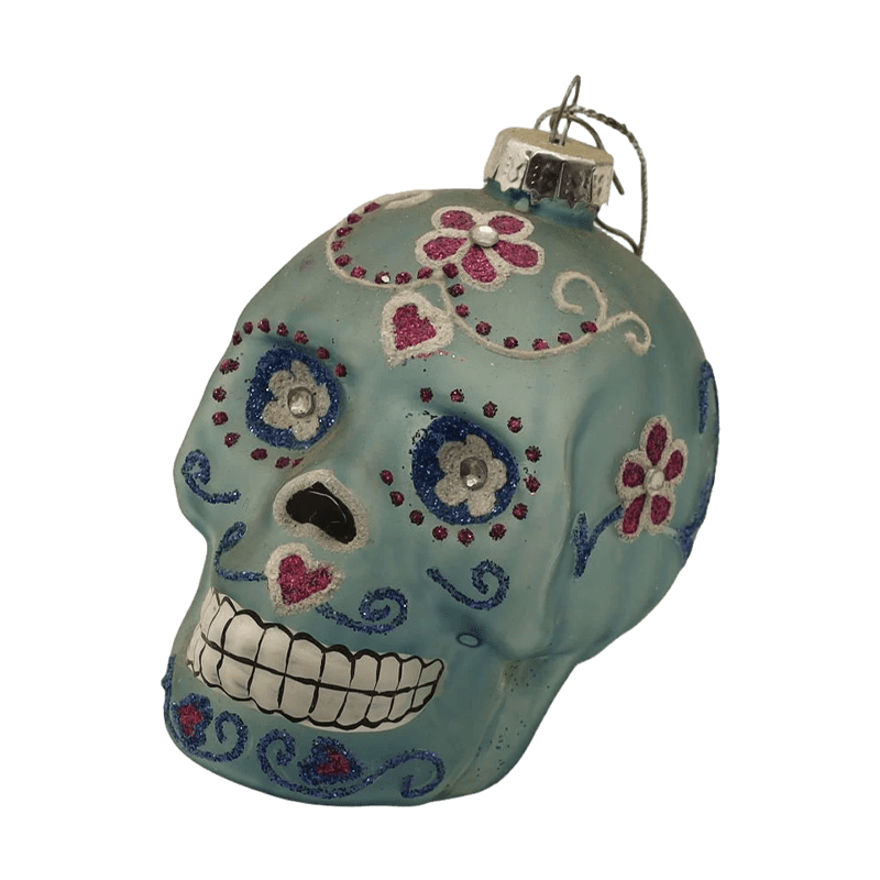 VIII * 9cm Manu-picta Halloween Vitri Calvariae Ornamentum Set