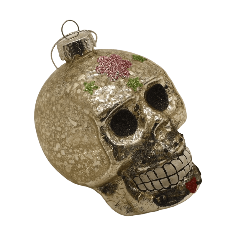 VIII * 9cm Manu-picta Halloween Vitri Calvariae Ornamentum Set