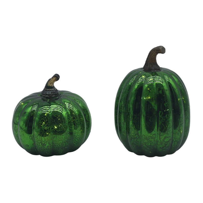 12* 15cm Halloween DUXERIT Vitrum Cucurbita Lucerna Tabletop Ornamentum