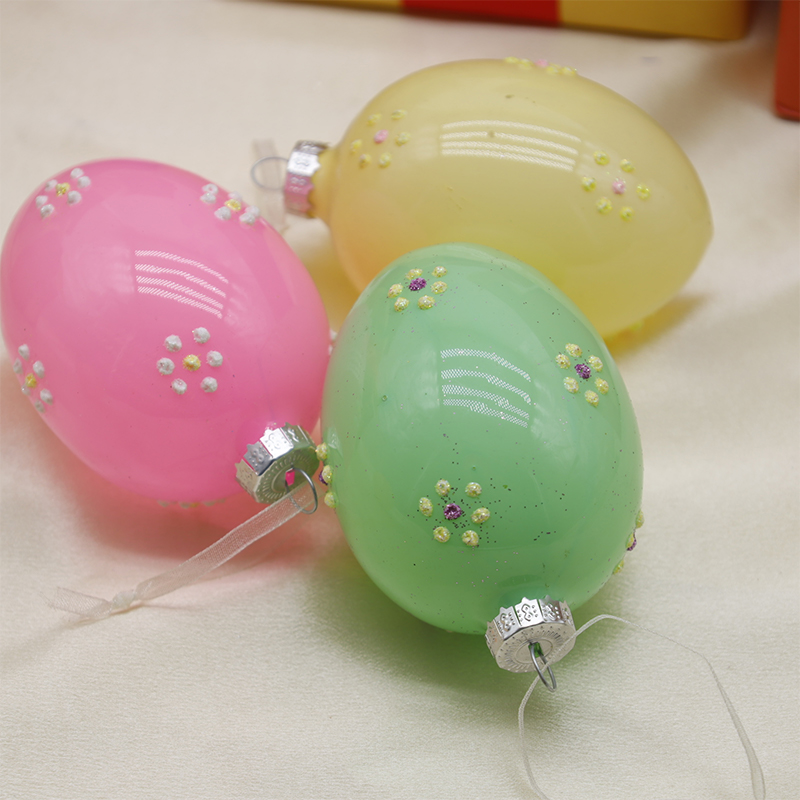 6 * 8cm Vitri Paschae Ovum Decor Set